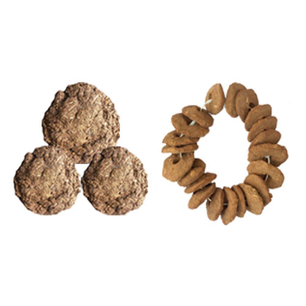 Sacred Cow Dung Cakes Mala (21 Pieces) / Avvu Pidakalu Dandalu / Pavitra Avvu Pidakalu Mala 